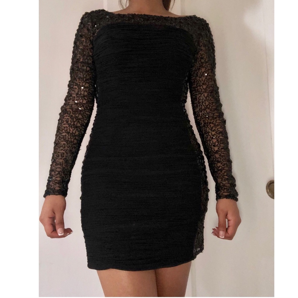Black Mini Party Dress.
